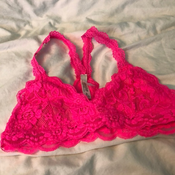 Other - Hot pink lace bralette